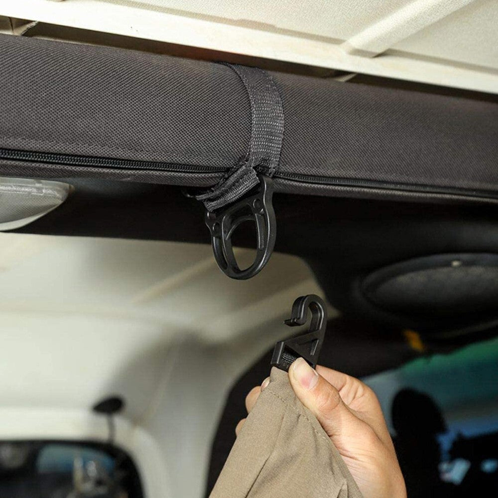 Roll Bar Coat Hanger Clothes Hook for Jeep for Wrangler CJ YJ TJ LJ JK JL JT Black