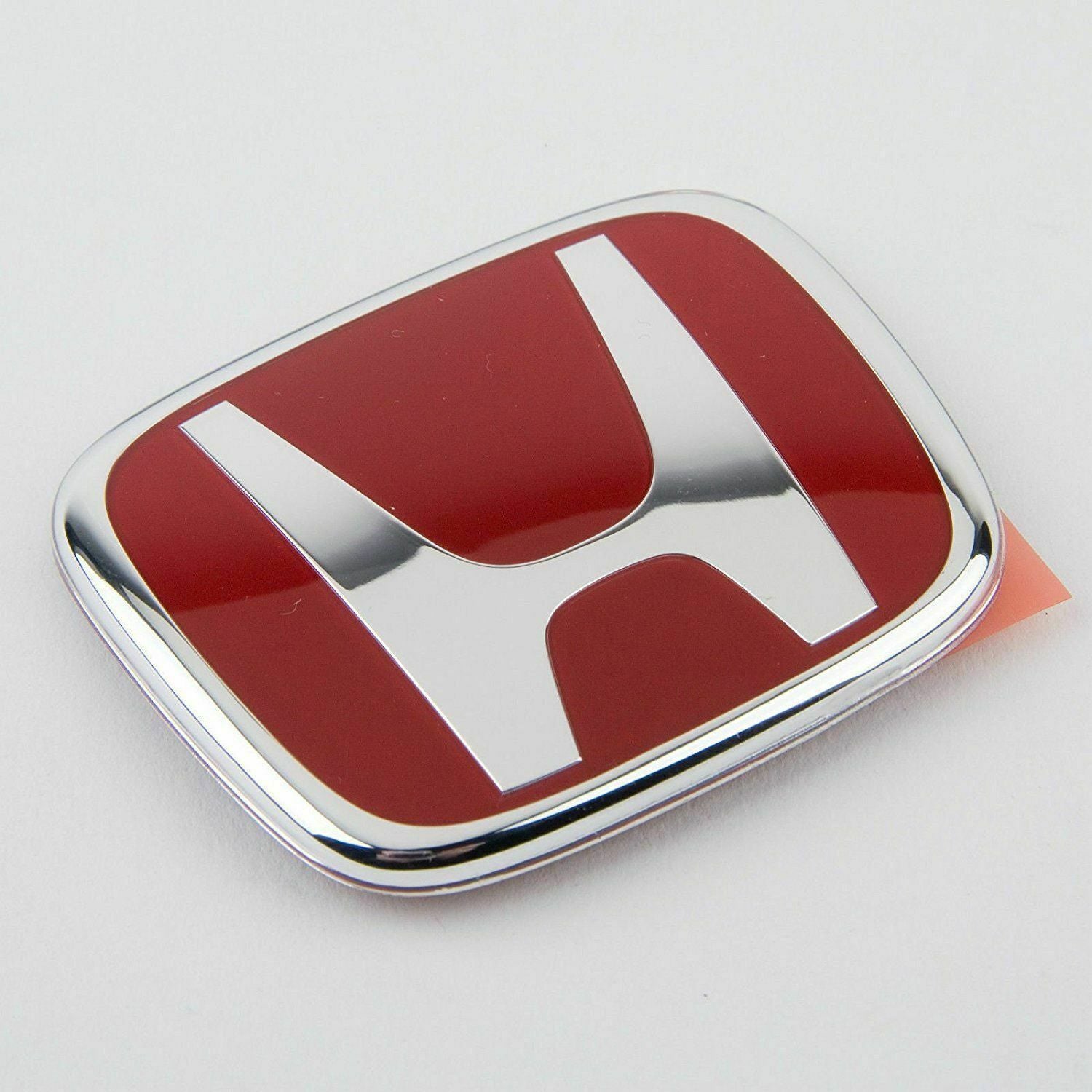 3-Pack Red H-Type - R STEERING Front and Back Embroidery Badges for 4DR for CIVIC 2016-2021