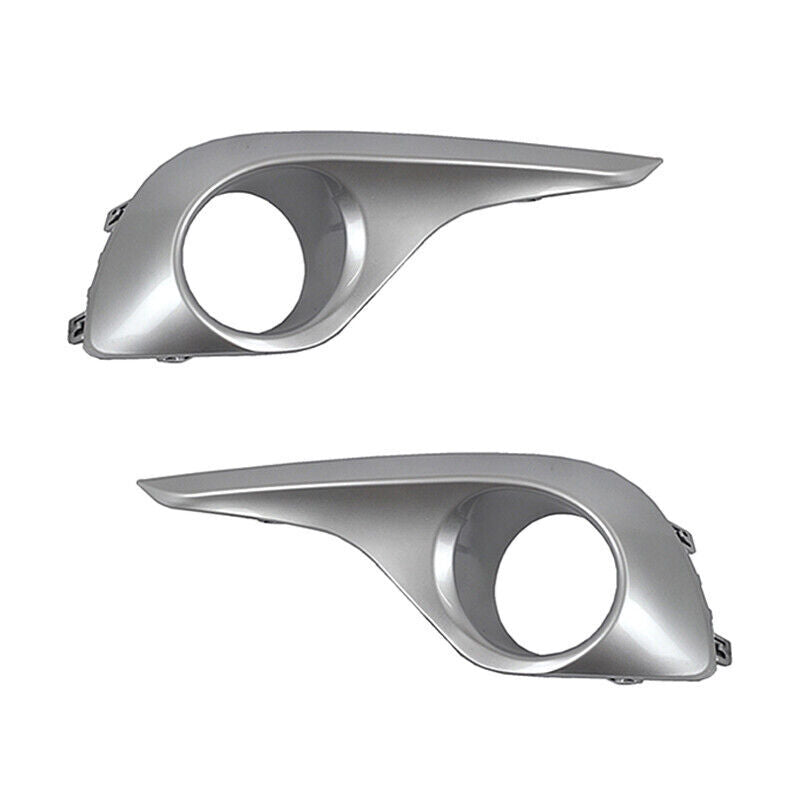 A pair of front bumper fog light covers and grille silver are available on 2012-2014 for Toyota Highlander models.