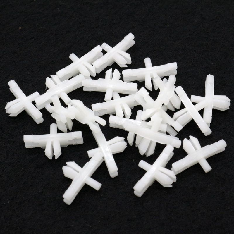 5-pack for Fiat silver metal U-shaped nut clips 00143689740, 6102442AA
