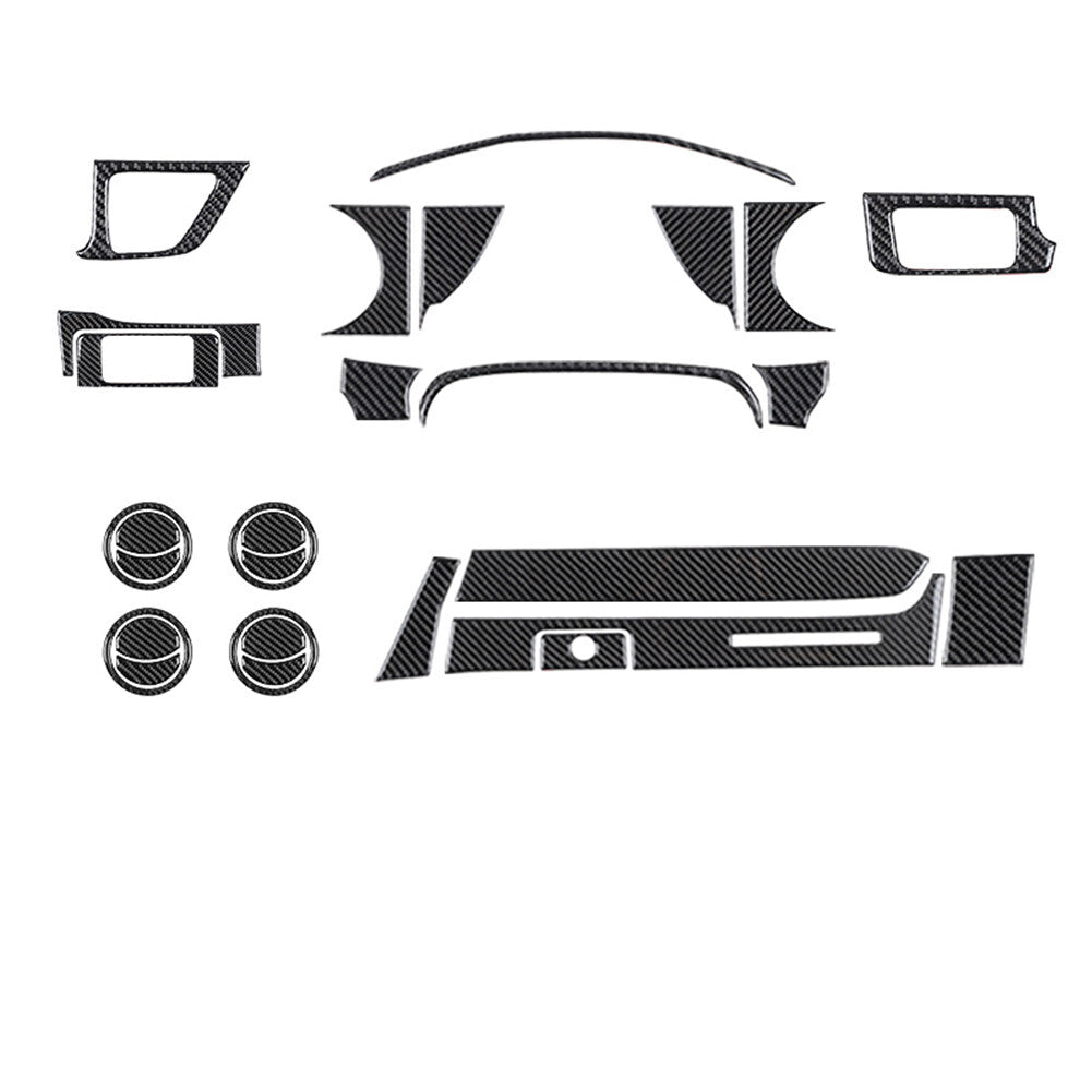 2Pcs Carbon Fiber Interior Side Air Vent Cover Trim For W211 03-09 v