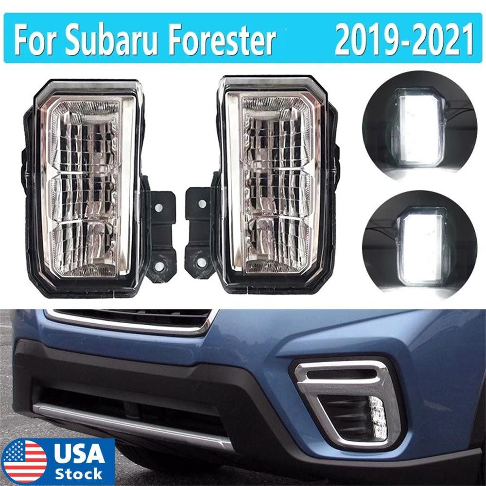 2pcs LED Front Fog Light Bumper Driving Lamps for Subaru for Forester 2019 2020 2021