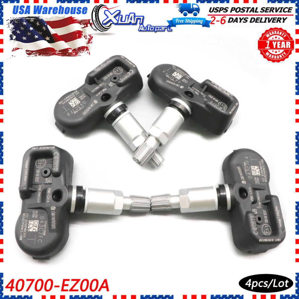 433MHz 4x Tire Pressure Sensor TPMS 40700-EZ00A for Titan XD 5.6L (16-21-) v