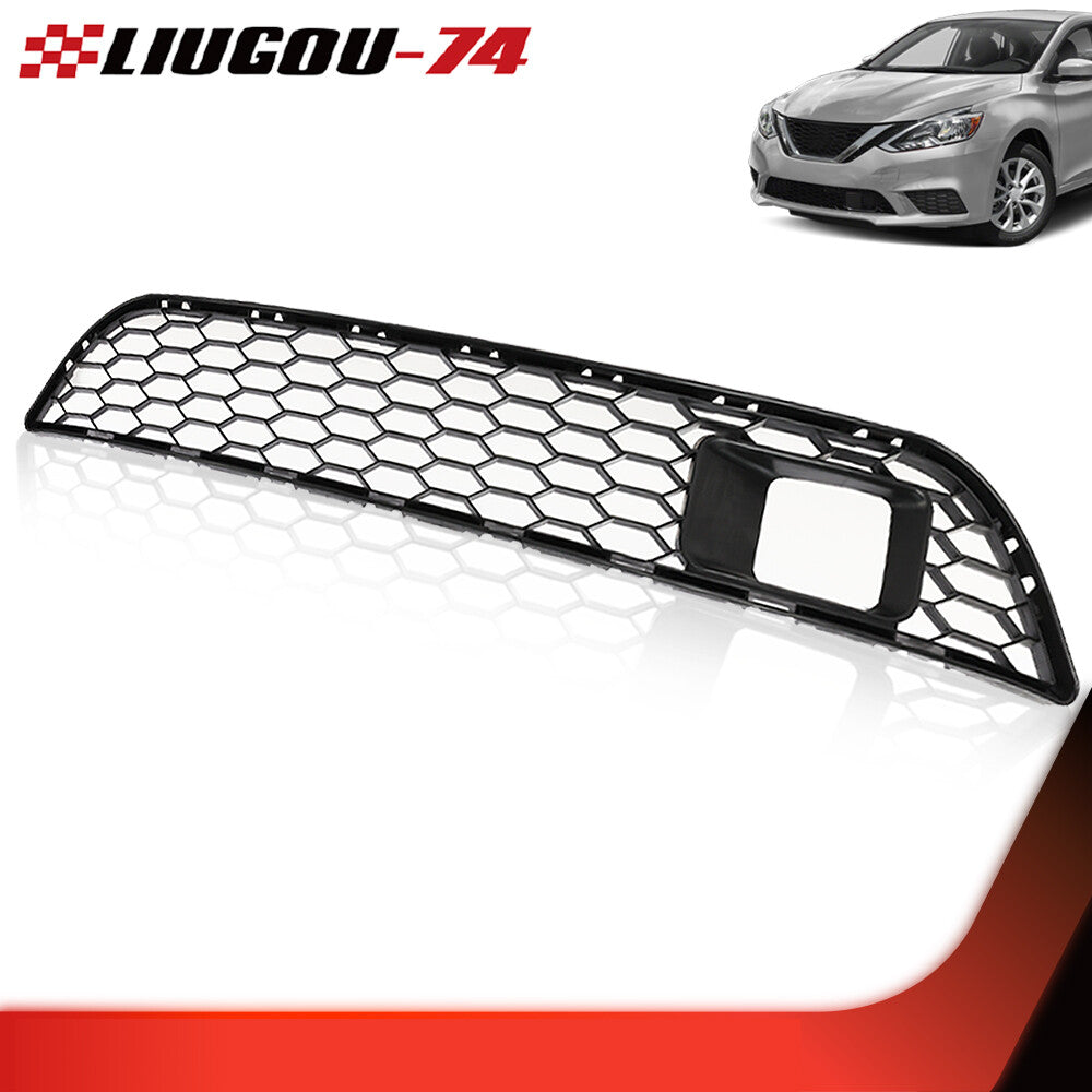 1 Piece Front Lower Bumper Grille Fits 2015 2016 2017 for Sentra 18L 16L- v