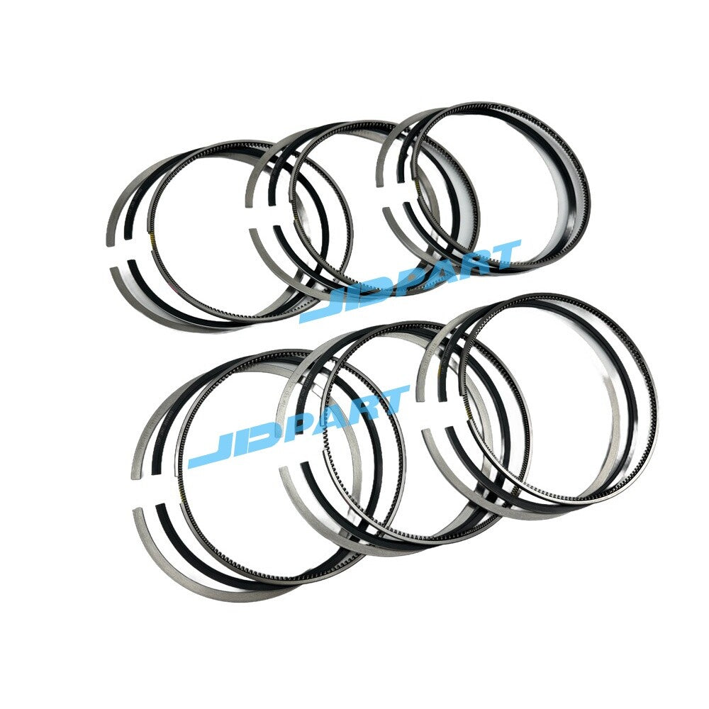 6 sets of QSK19 piston rings, kit number 3804571, engine parts.