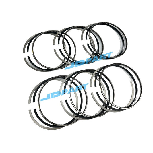 6 sets of QSK19 piston rings, kit number 3804571, engine parts.