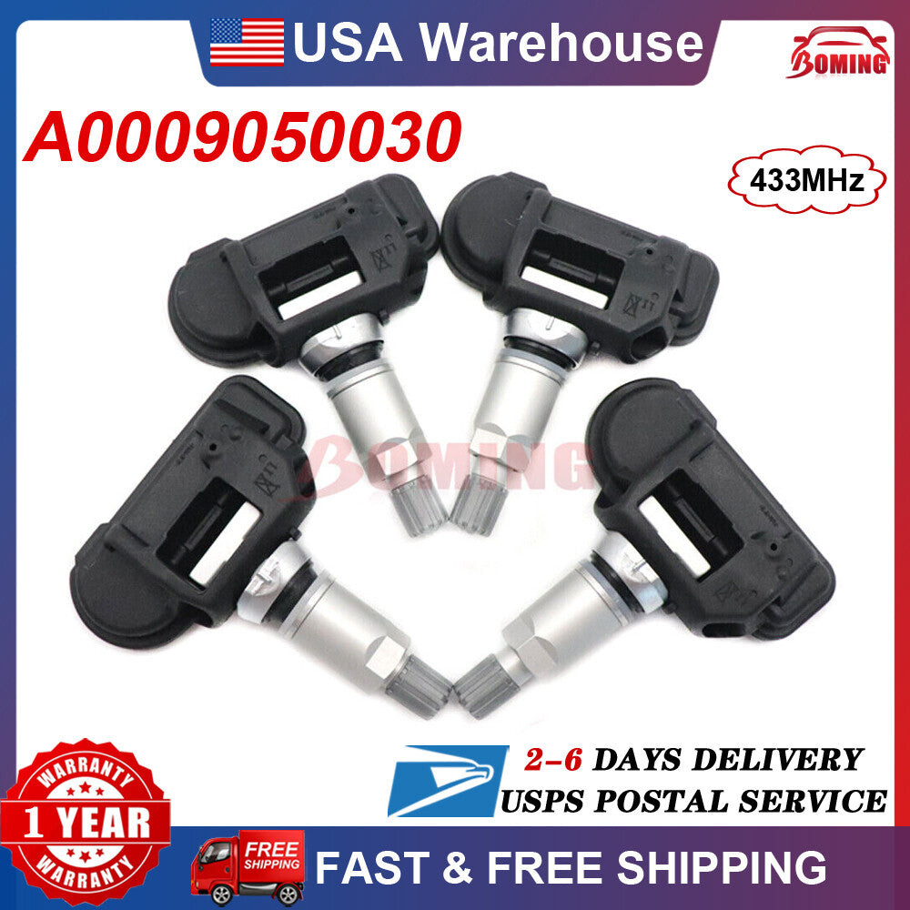 4x 0009050030 Tire Pressure Sensor for for MERCEDES-BENZ E300 CLK550 GL350 SLK55