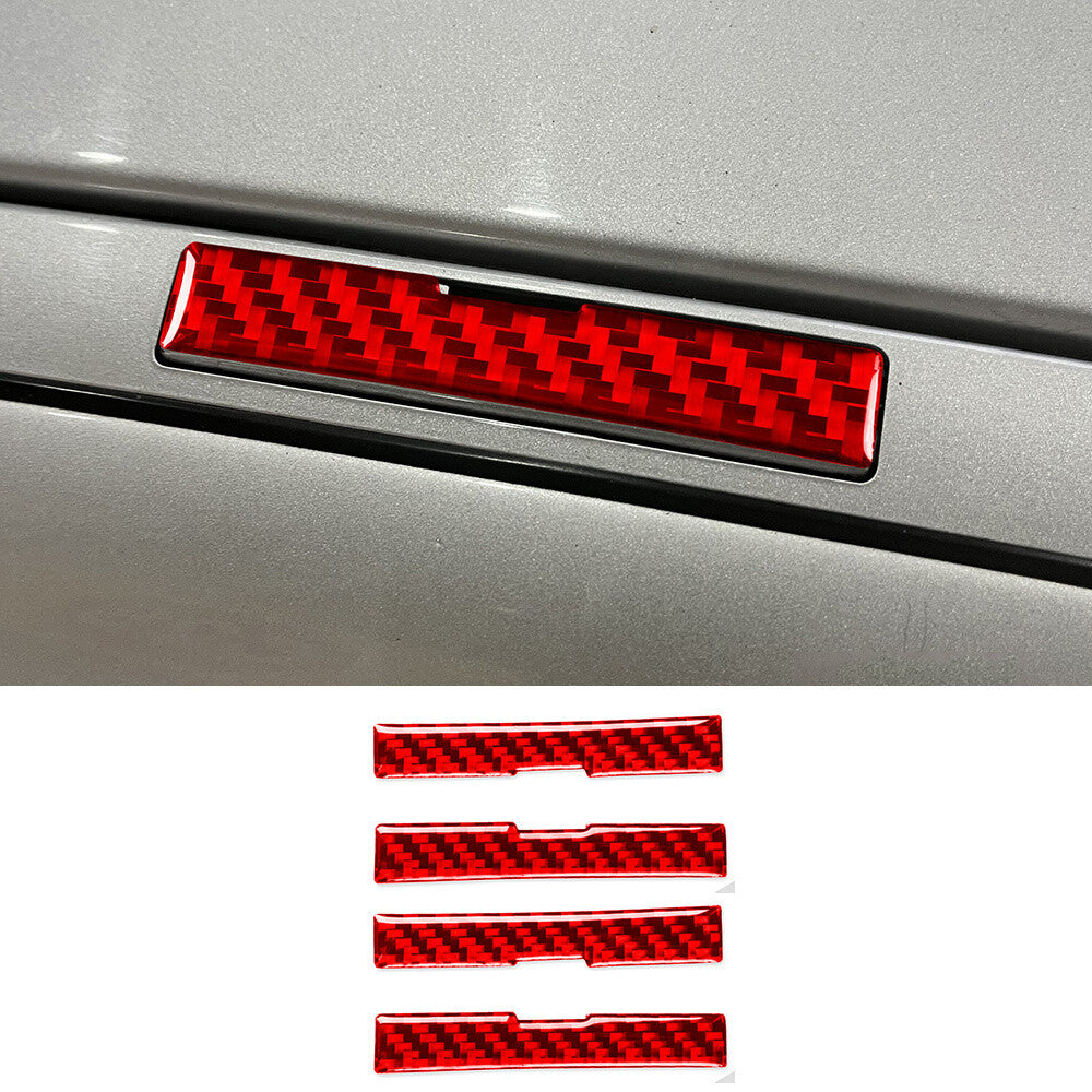 4¡ÁRed Carbon Fiber Car Roof Decoration Cover Fit for Benz CLS Class C219 2004-09