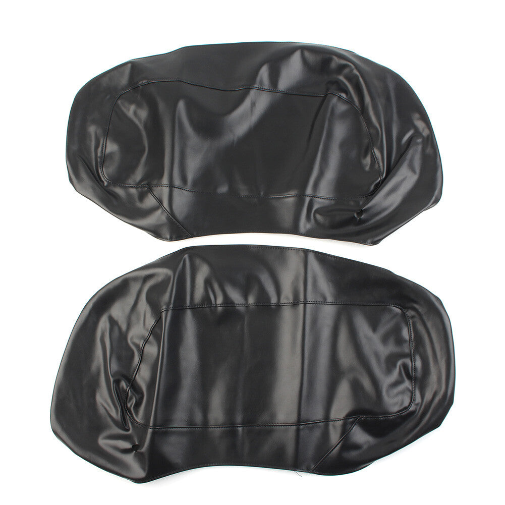 Saddlebag Speaker Lid Covers Plain PU Leather for Harley Touring FLH FLT 2014-UP Q