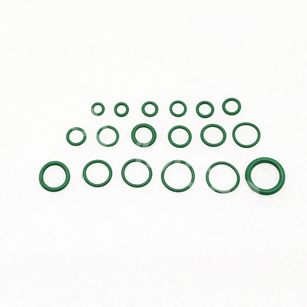 Green Rubber O-Ring Seal Washer Gasket Assortment Set Kit 530Pcs 18 Sizes Boxed