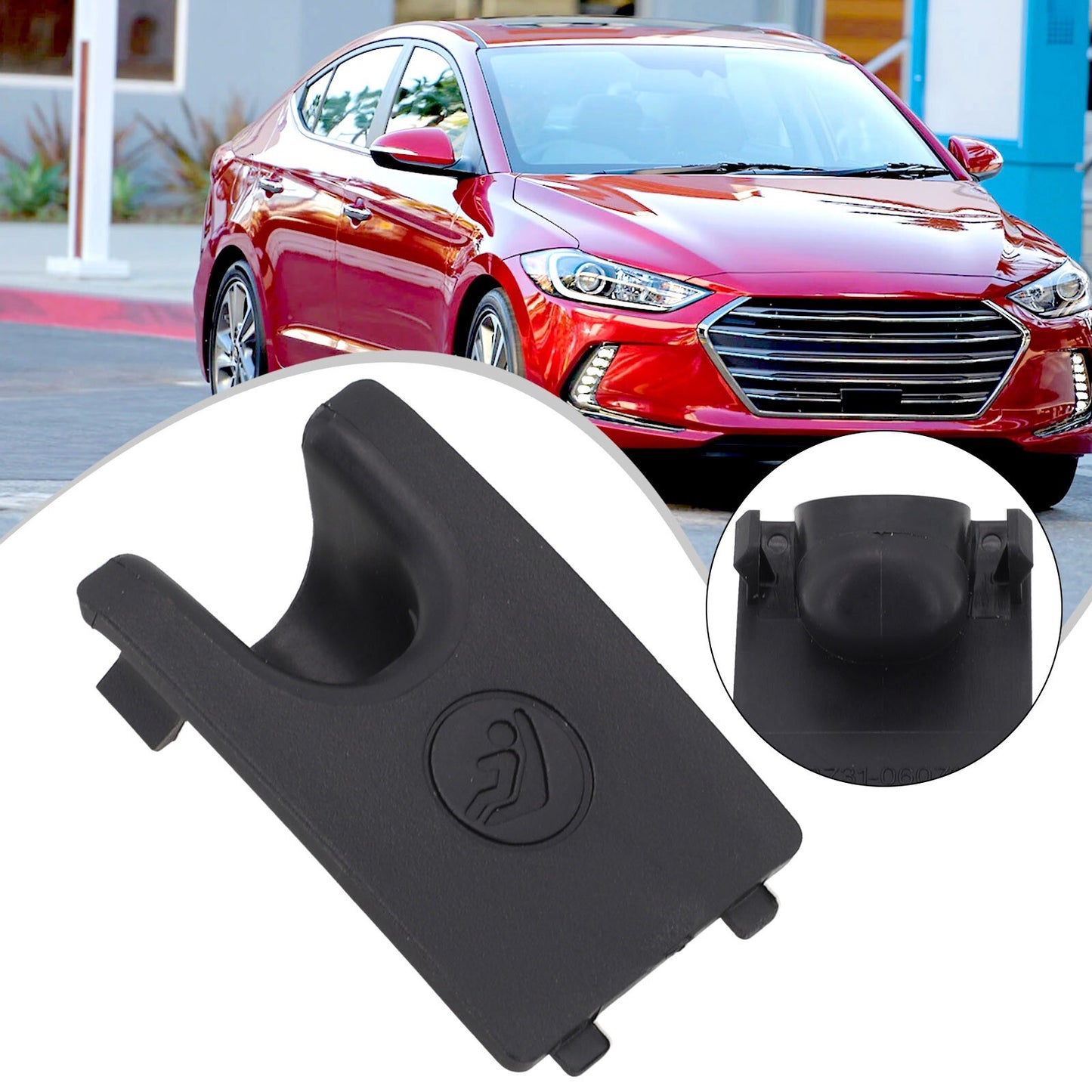 Black Car Rear Child for Seat Hook Anchor Cover Cap for for Camry for Avalon v