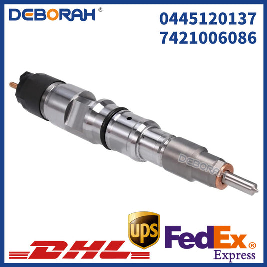 Common Rail Fuel Injector Assembly 0445120137 7421006086 for Volvo Engine D7E D7F