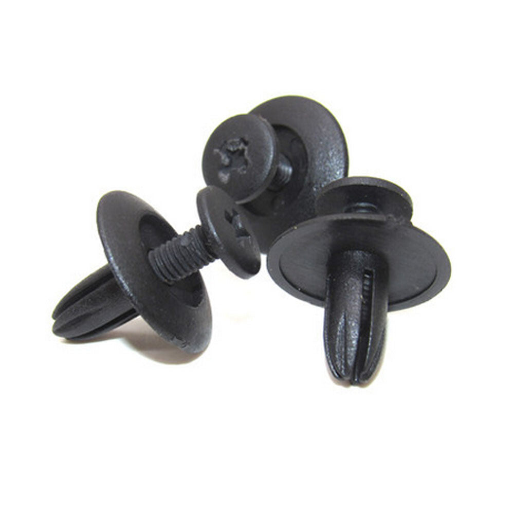 100x Trunk Screw Rivets Set Auto Bumper Fender Plastic Fastener Clips Car Parts