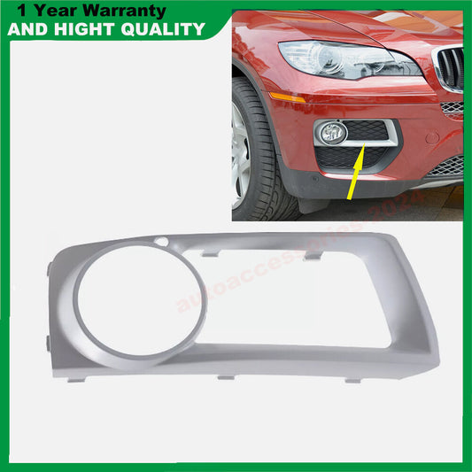 Right front passenger side bumper fog light grill cover trim for BMW E71 X6 08-14