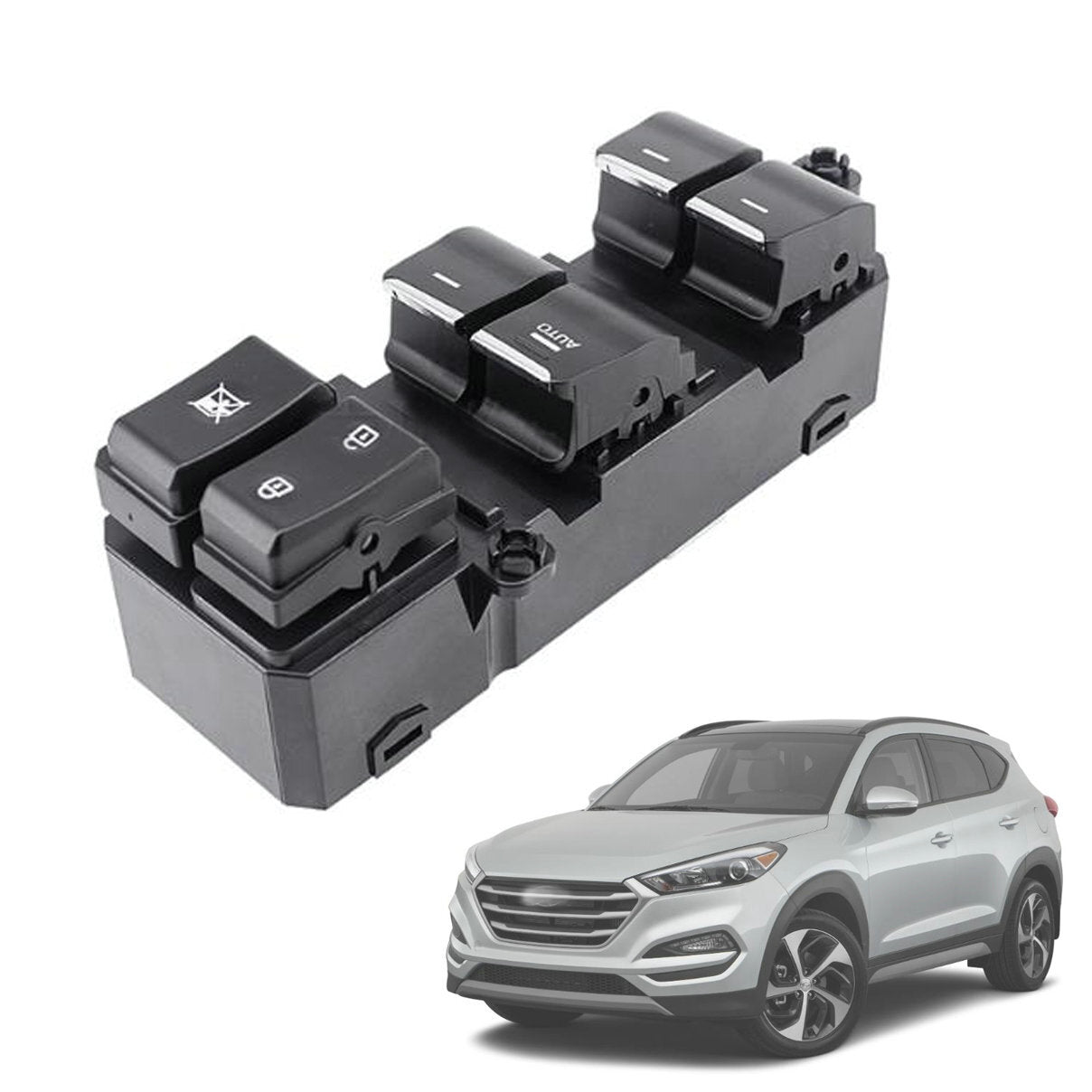 Driver's side left door main power window switch applicable to 2016-2018 for Hyundai for Tucson . n