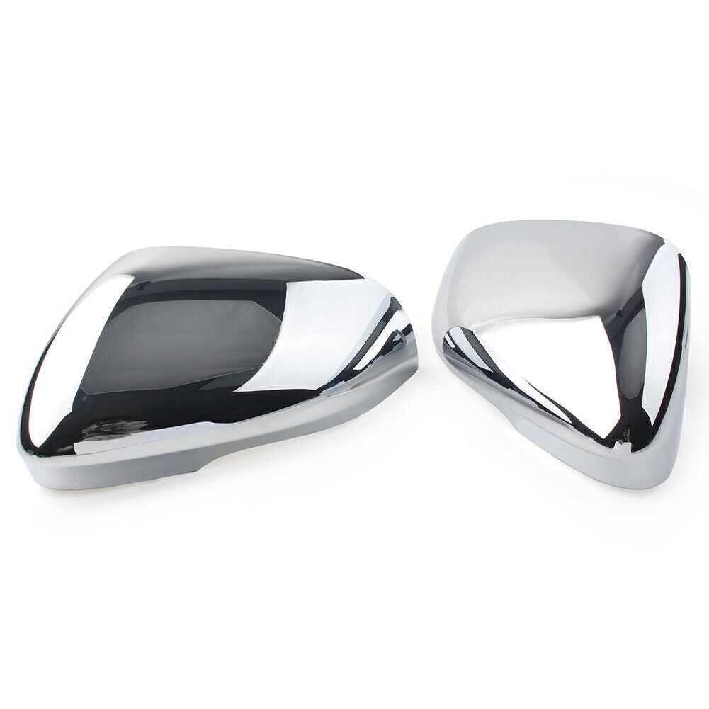 Pair Rear Side View Mirror Trim Cover Cap Chrome Car for Jaguar XF XFR XFR-S XJ