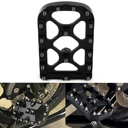 CNC MX Style Brake Pedal Large Pad Cover for Harley Touring Road King Softail