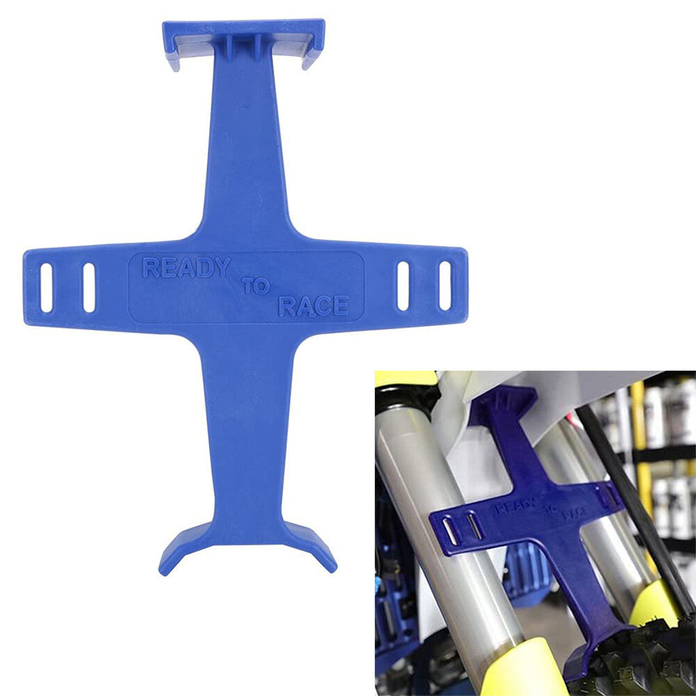 1x Front Fork Guard Suspension Support Brace Blue Fit Dirt Bike Motor Universal