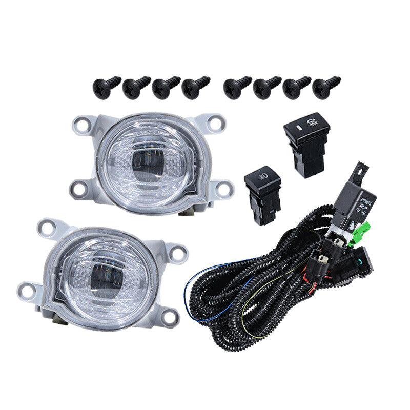 LED Fog Light With Wiring Switch Kit Assy Fit for Corolla Hatchback 20-21 v