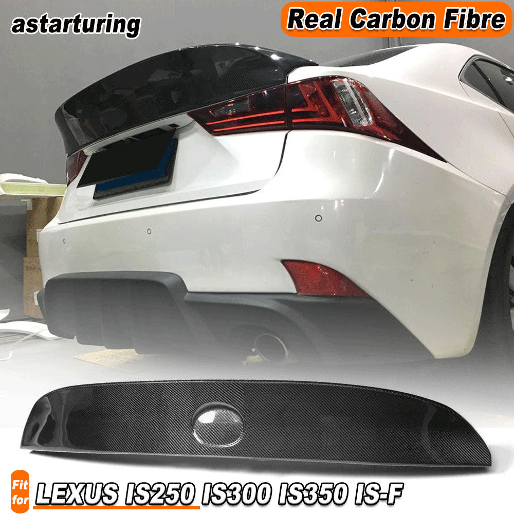 for LEXUS IS250 IS300 IS350 IS-F 2013-15 REAL CARBON Rear Trunk Spoiler Wing Lip