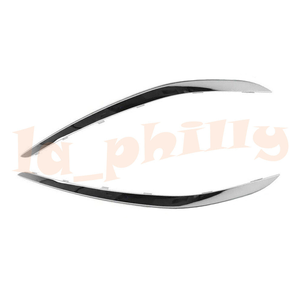 2x For 2016-19 for BMW G12 7-Series Base Chrome Front RightLeft Bumper Molding Trim