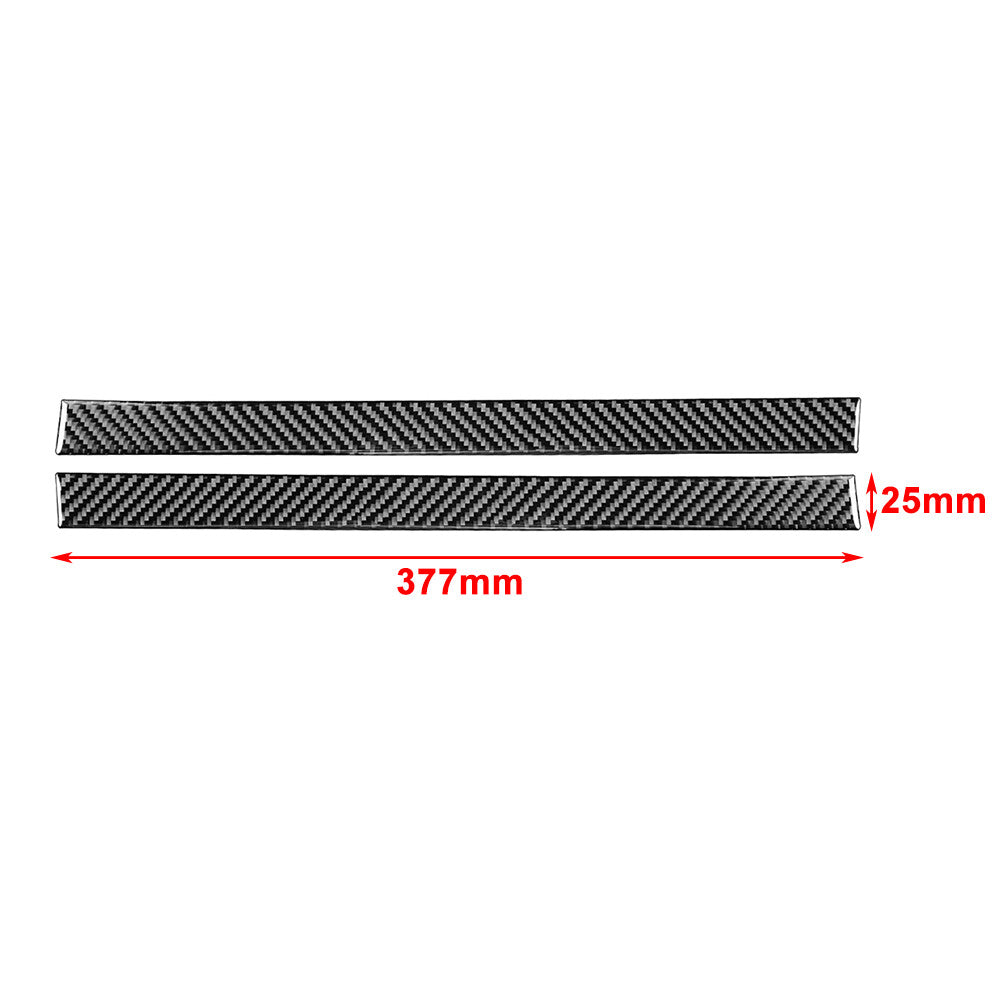 Carbon Fiber Rearview Mirror Anti-Scratch Strip Trim for Toyota Tundra 2014-2021