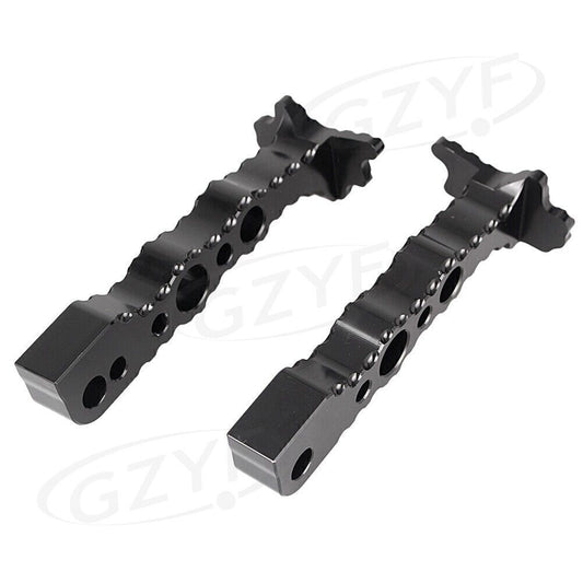 2x Rear Foot Pegs Footrests Restset Black Fit for Suzuki Hayabusa GSX1300R 2008-2017