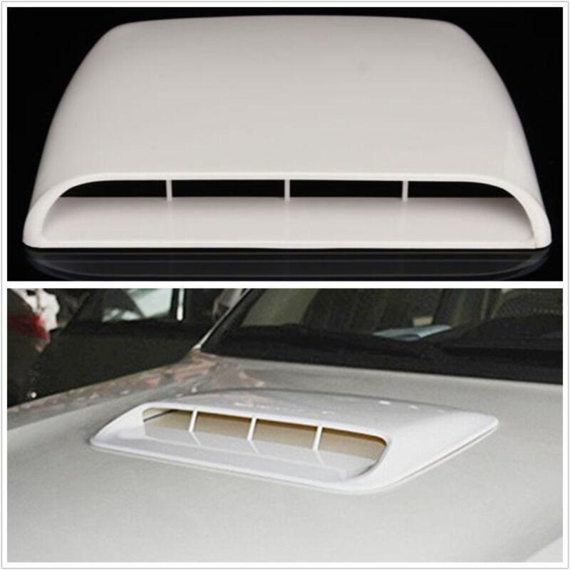 3D White Car Airflow Intake Spoon Ventilation Cap Decal - n