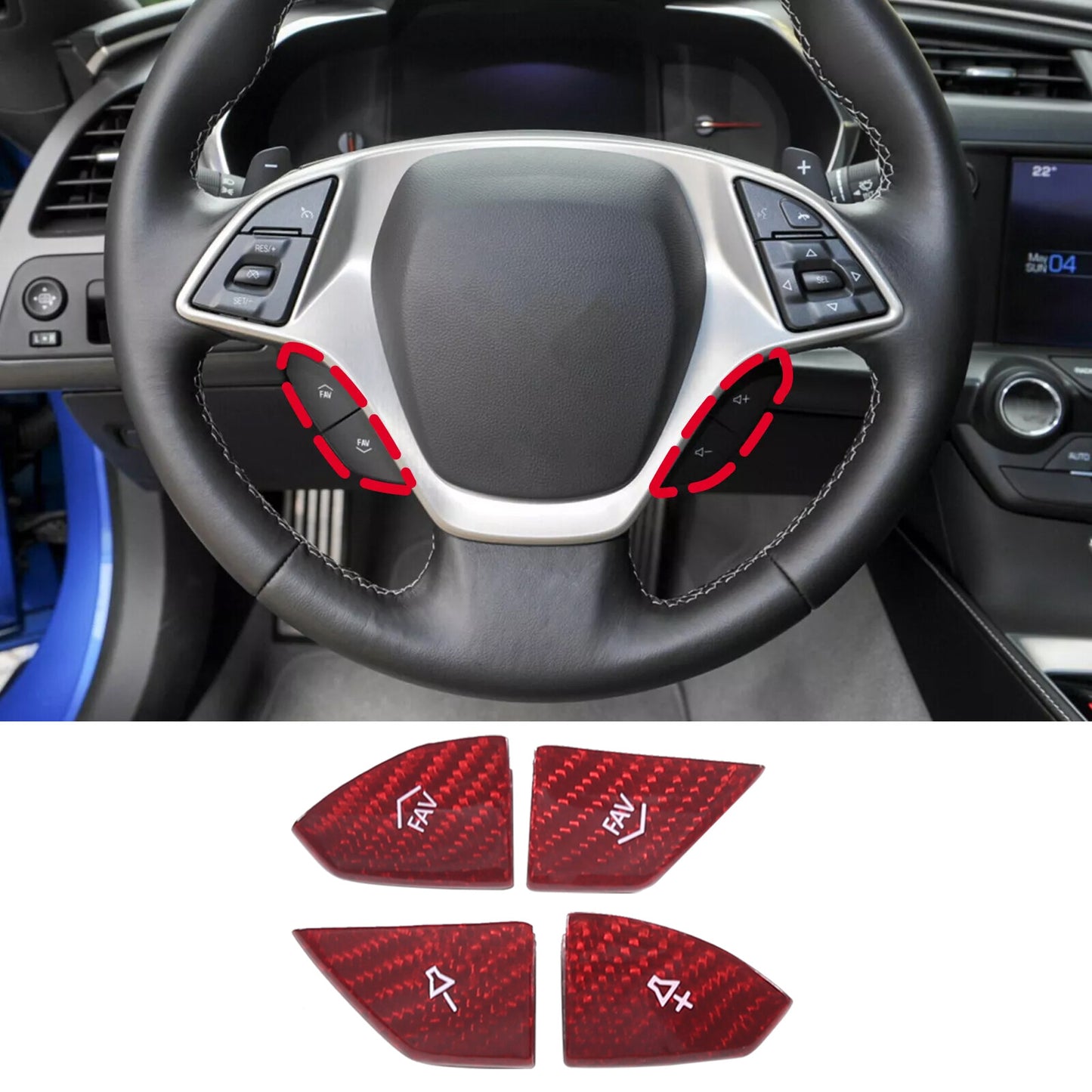 4-Pack ABS Carbon Fiber Door Handle Trim Cover for Maverick 2022-2023- v