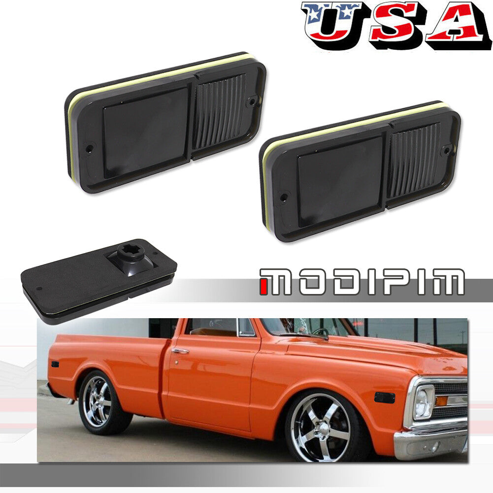 Standard Bumper Smoke F/R Side Marker Turn Signal Lights for 1968 - 1972 for GMC Trucks - v