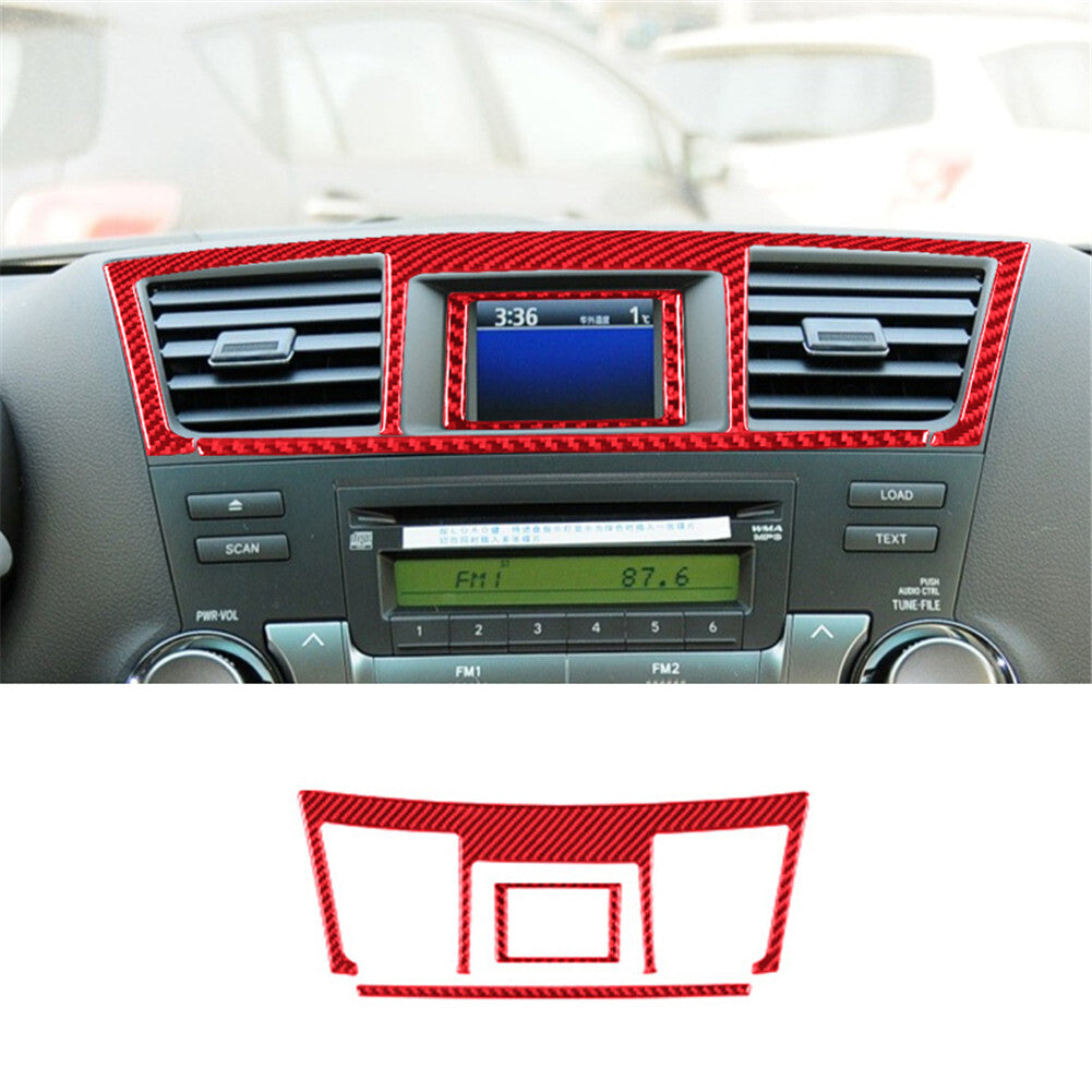Dashboard Lower Trim Strip Cover Carbon Fiber For Camaro 2016-2018 v