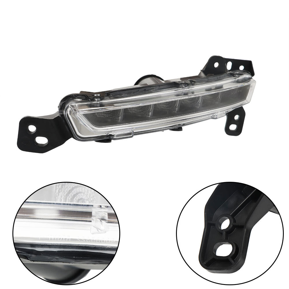 Suitable for 2017-2020 for Lincoln MKZ LED Daytime Parking Lights, Fog Lights, Clear Lens LH Side View - n