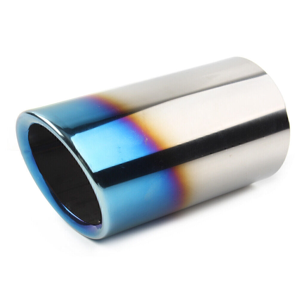 for VW for Golf MK7 2013-21 Stainless Steel Rear Exhaust Pipe Tail Muffler Tip Blue Q