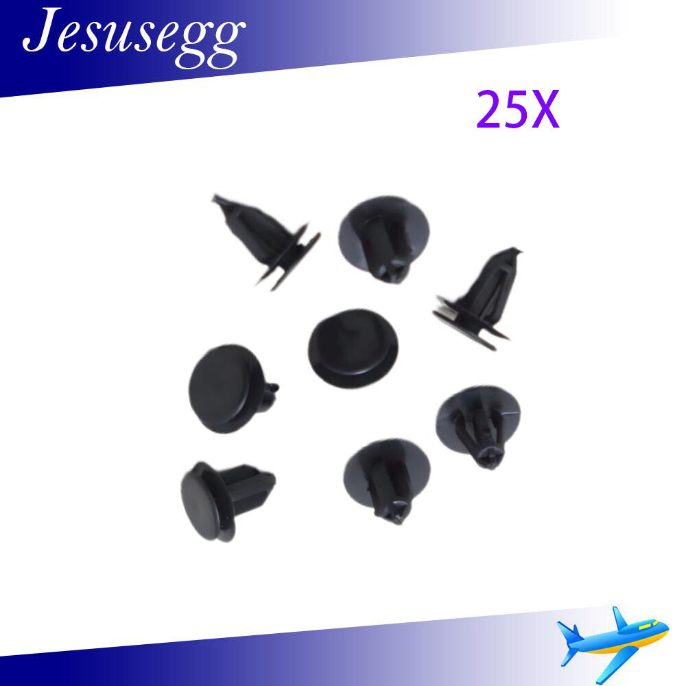25Pcs Clips Black Trunk Panel Fastener Mounting for Mercedes-Benz W124 R129 W140 Q