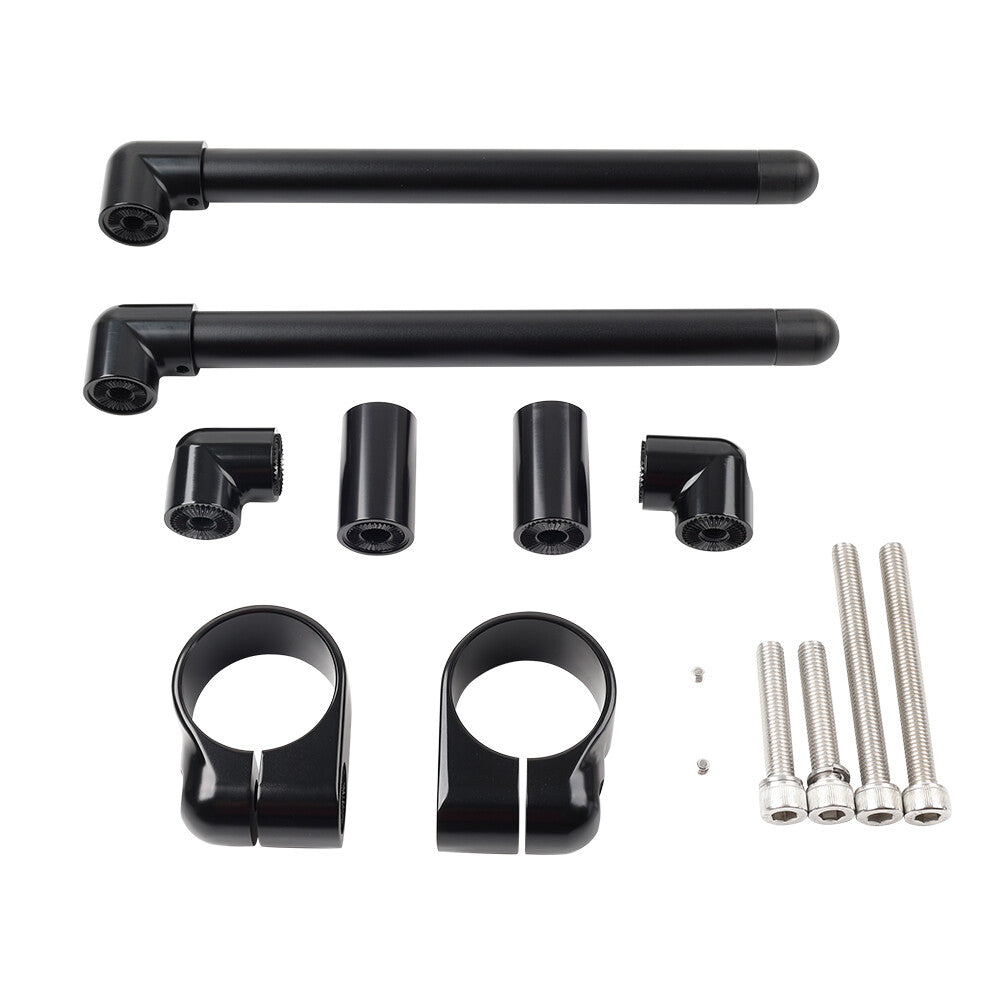 Motorcycle 58MM Cafe Racer Bars 7/8 Universal Clip-On Handlebar Fork Tube