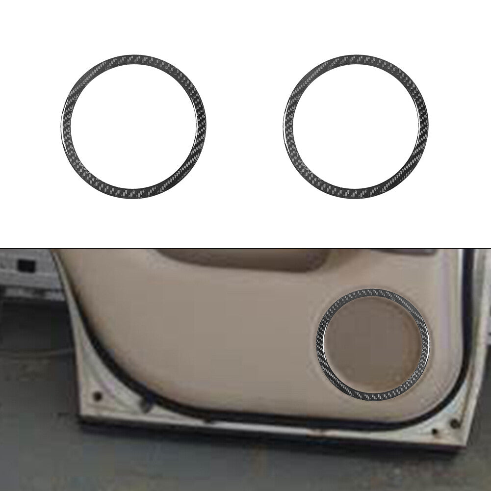 2X Carbon Fiber Interior Rear Door Speaker Cover Trim for Lexus RX300 1998-2003