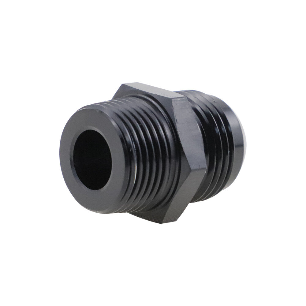 1-Piece Straight Adapter 12AN to 3/4 NPT Accessories, Black Aluminum Premium Material
