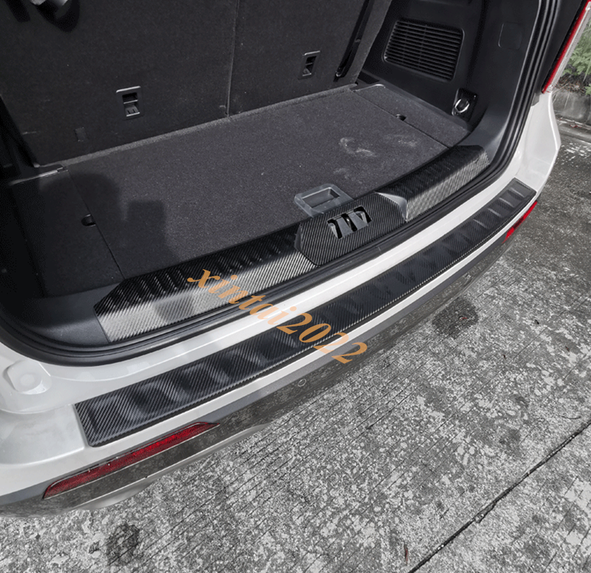 for ford  Explorer 2020-2021 Leather Rear Bumper Protector Trunk sill Plate Cover