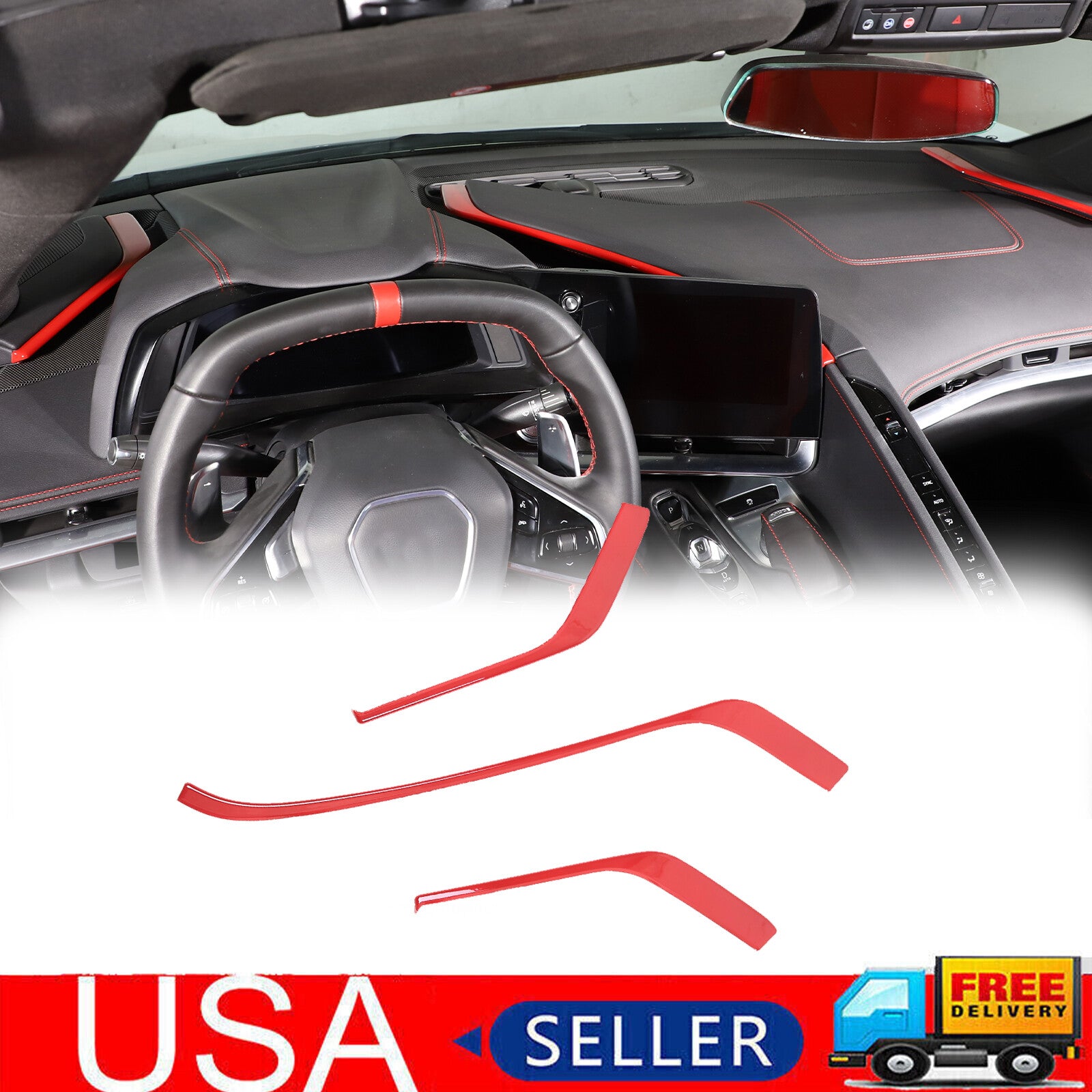 Steering Wheel Switch Button Cover Left for Land Rover Discovery Sport 2015 - 2019- v