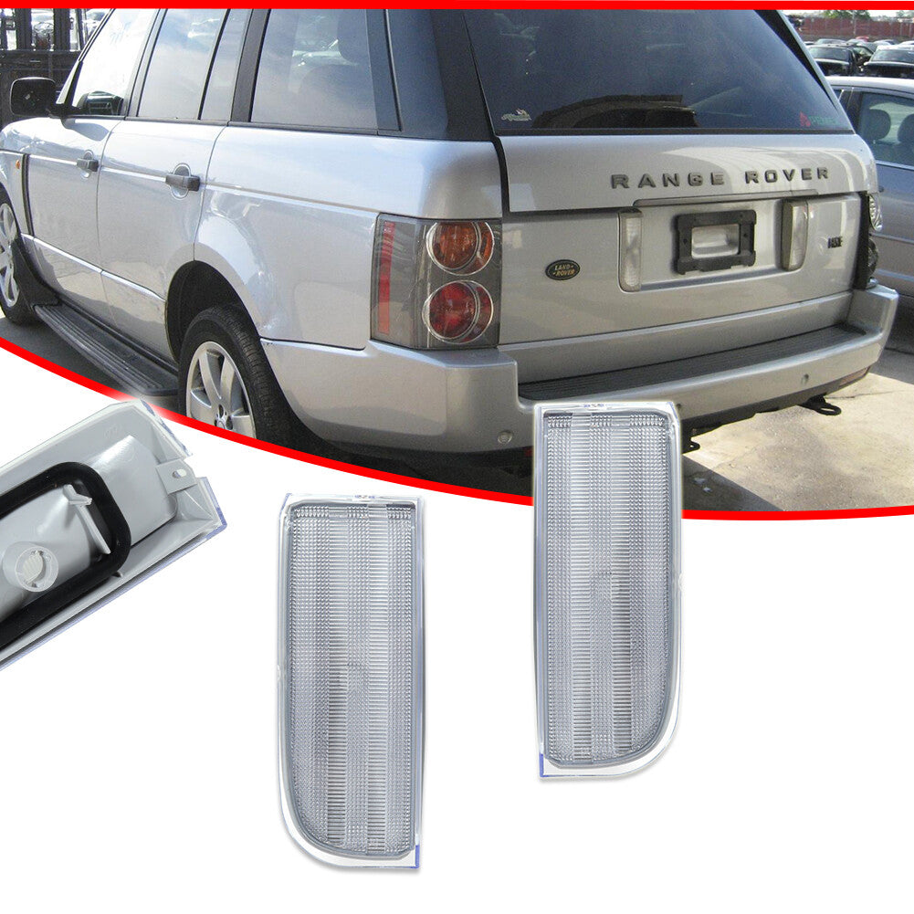 LH+RH Side Tailgate Reverse Backup Light Transparent Suitable for Range Rover L322 2003-12- v