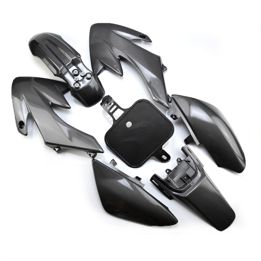 Carbon Fiber Plastic Fender Kit Body Work Fairing for Honda CRF XR XR50 CRF50