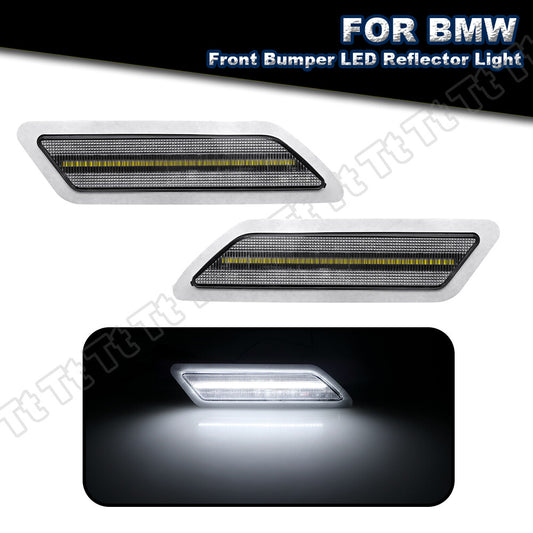 White LED front bumper reflector light for 2012 - 2015 for 3 320i 328i 335i - v