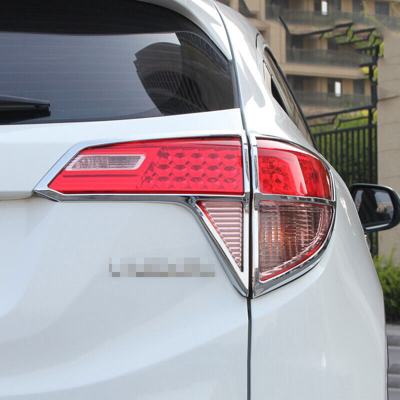 for Honda HR-V Vezel 2016-2020 Chrome Rear Taillight Tail Light Lamp Cover Trim