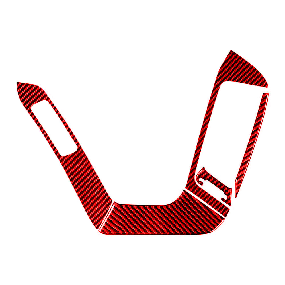 5X Red Carbon Fiber Driver Side Air Vent Trim For Silverado for GMC for SIERRA 2014-18