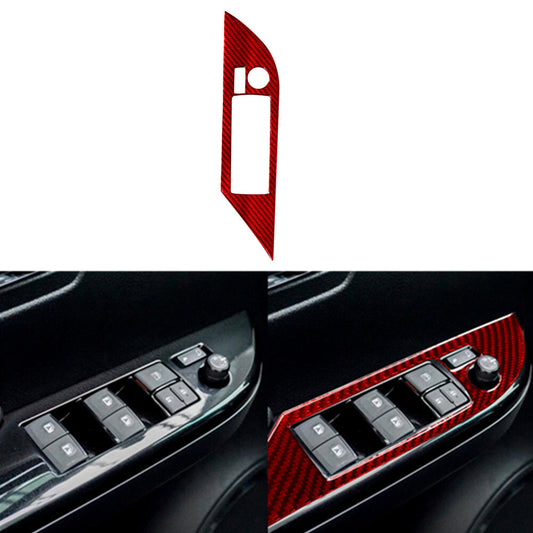Red Carbon Fiber Below Steering Wheel Cover Trim for RAM Promaster 2014-2021 v
