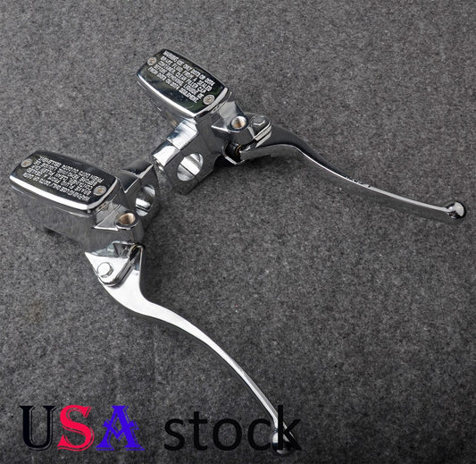 US 1 Chrome Brake Master Cylinder Clutch Levers for Honda VTX 1800 2002-2008 Q