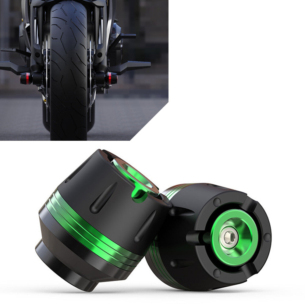 Motorcycle CNC Front Fork Wheel Crash Protector Anti-falling Frame Slider Green