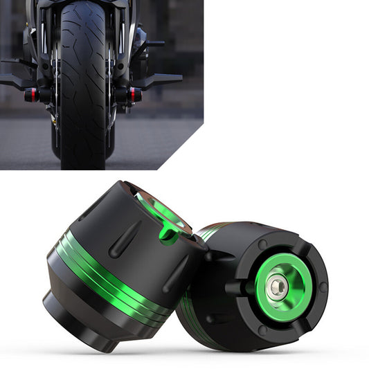 Motorcycle CNC Front Fork Wheel Crash Protector Anti-falling Frame Slider Green
