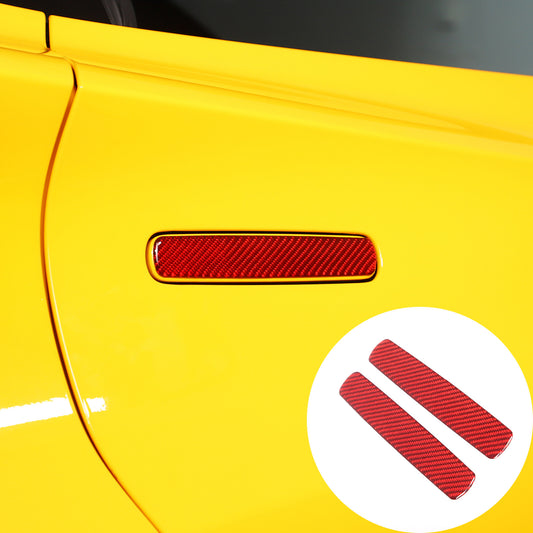 Carbon Fiber ABS Side Door Handle Cover for Alfa Romeo Giulia / for Stelvio 2017-2021- v
