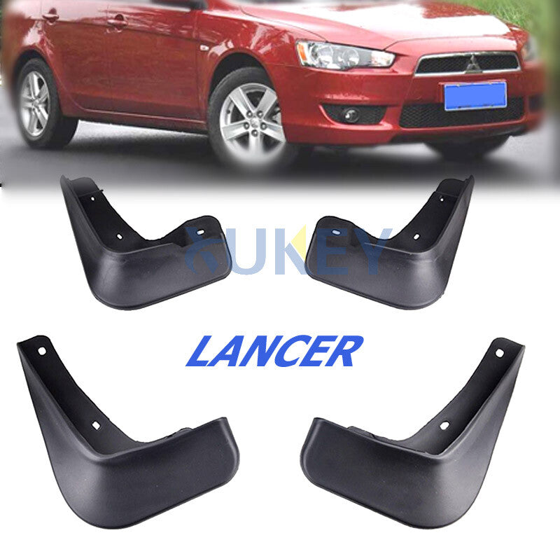 4x MUD FLAPS SPLASH GUARD MUDGUARD SET FIT for MITSUBISHI LANCER 2008-2013 SEDAN Q